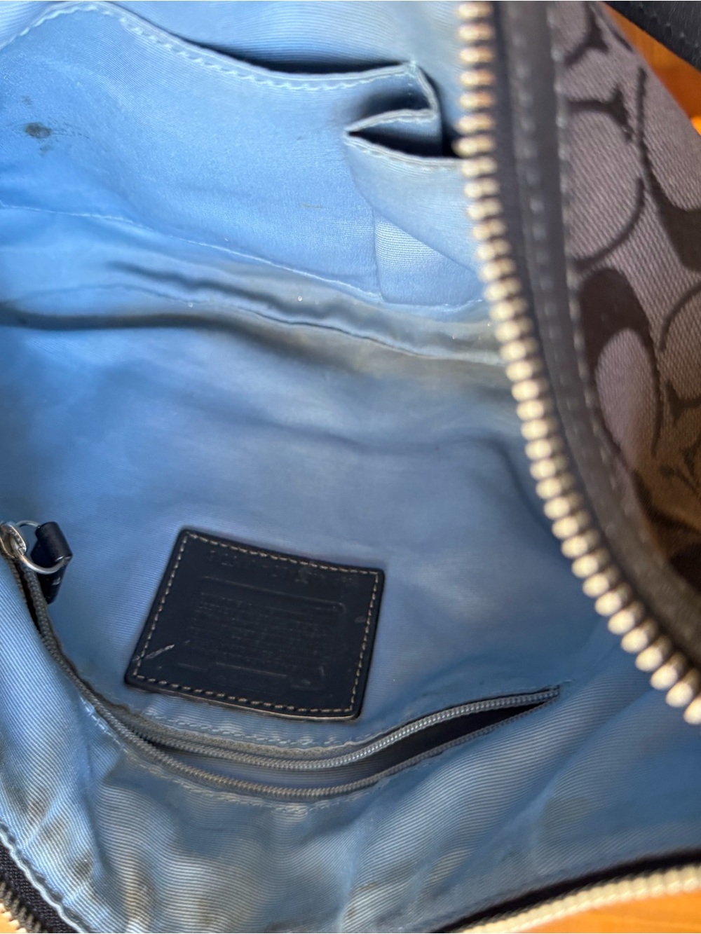 Coach Black Hobo Shoulder Bag Signature Canvas and Leather - Picture 8 of 9